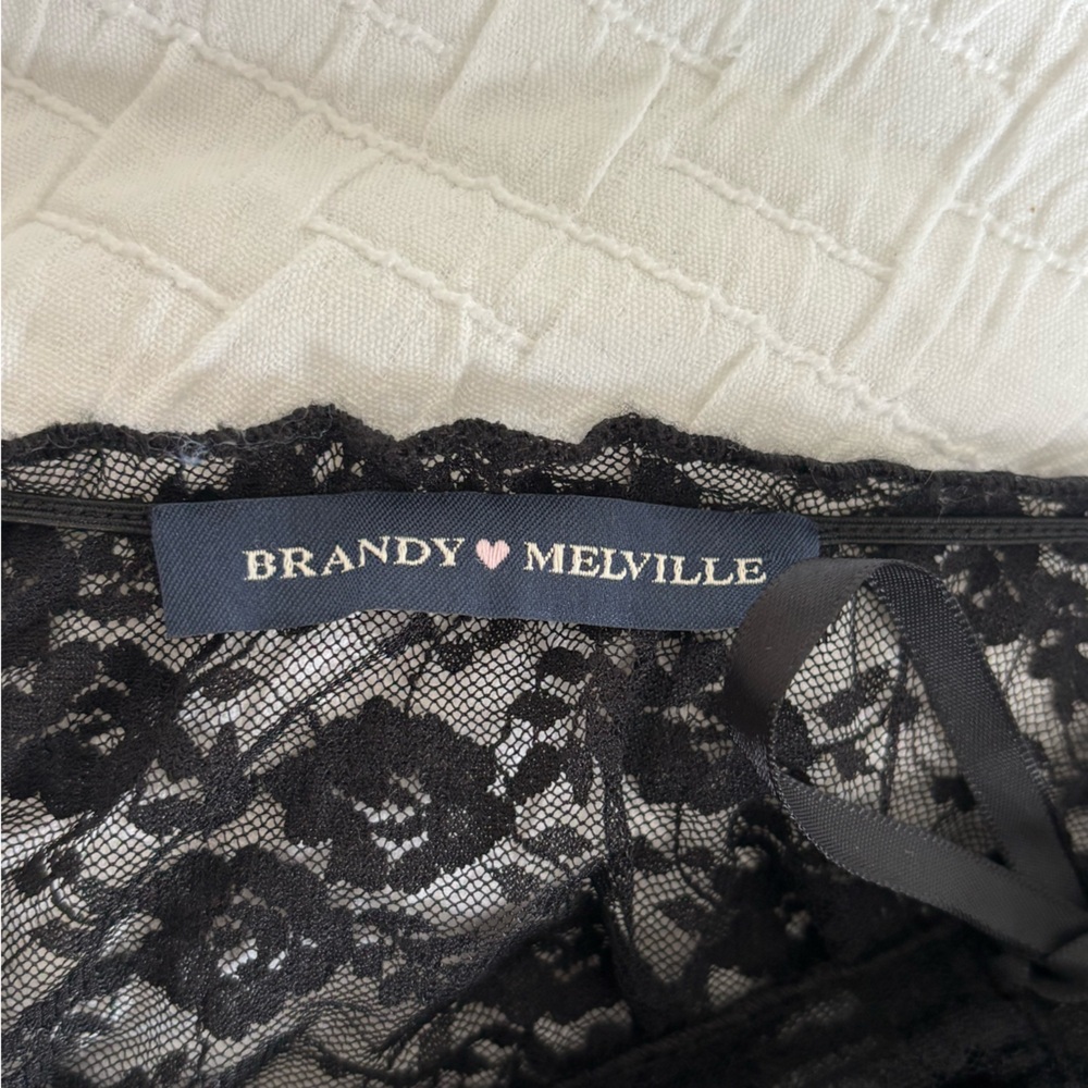 Brandy Melville Black Lace Chemise - Picture 5 of 5
